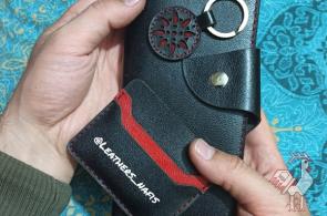 ست کیف پول چرم