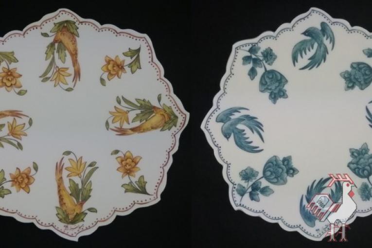 کاسه بشقاب صفوی گروه هنری هیواسرامیک ( سفال هیوا )