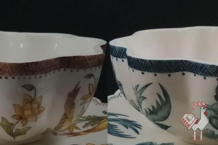 کاسه بشقاب صفوی گروه هنری هیواسرامیک ( سفال هیوا )