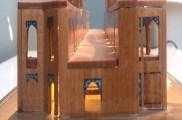 صنایع دستی معرق و خاتم روی چوب مدل پل خاجو همراه با نور مخفی
