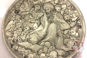 سینی قلم زنی مس