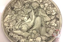 سینی قلم زنی مس