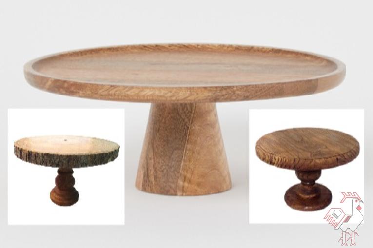 پایه کیک چوبی