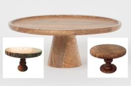 پایه کیک چوبی